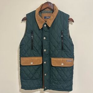 Polo by Ralph Lauren Green Quilted Vest Size Medium
